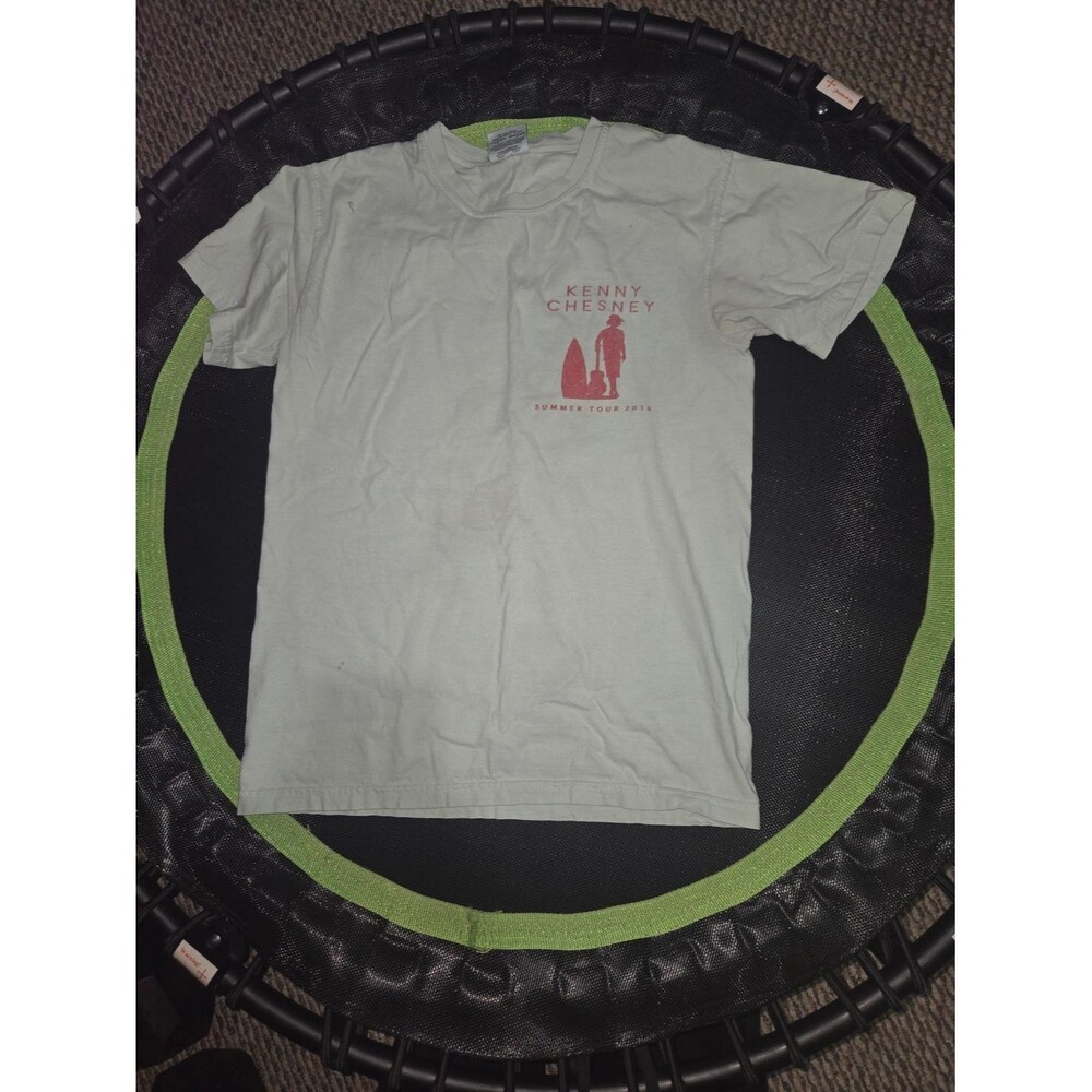 Comfort Colors Light Green Kenny Chesney Tour Tee with Red Graphic